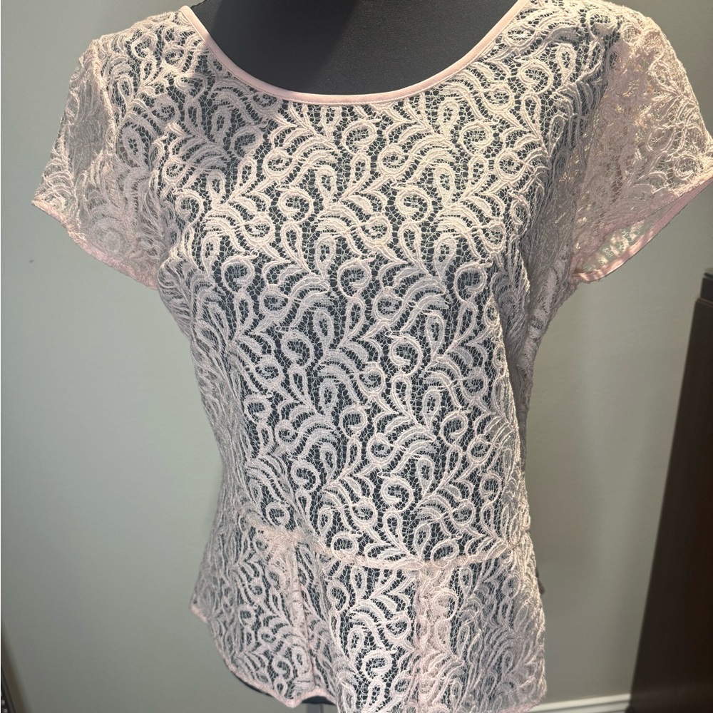 Hinge Blush Lace Blouse